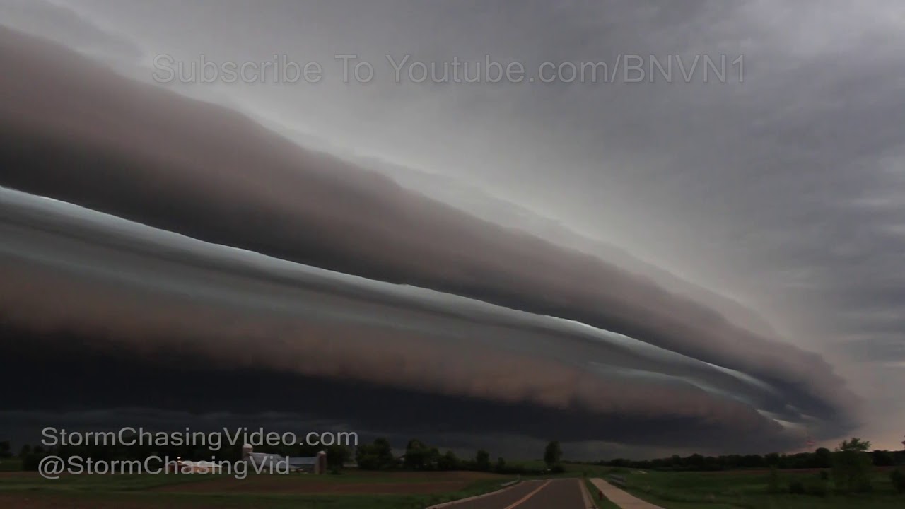 Rice Lake, WI - Horizon to Horizon Shelf Cloud  - 6/6/2018