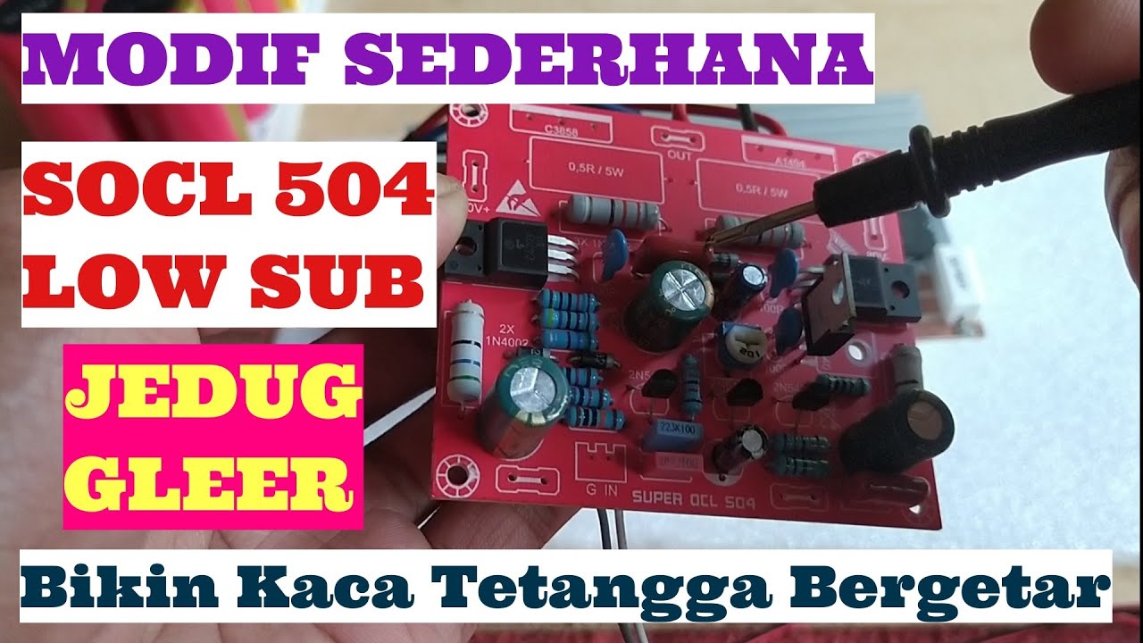 MODIF SEDERHANA ‼️ SOCL 504 LOW SUB JEDUG GLEER BERTENAGA & JERNIH