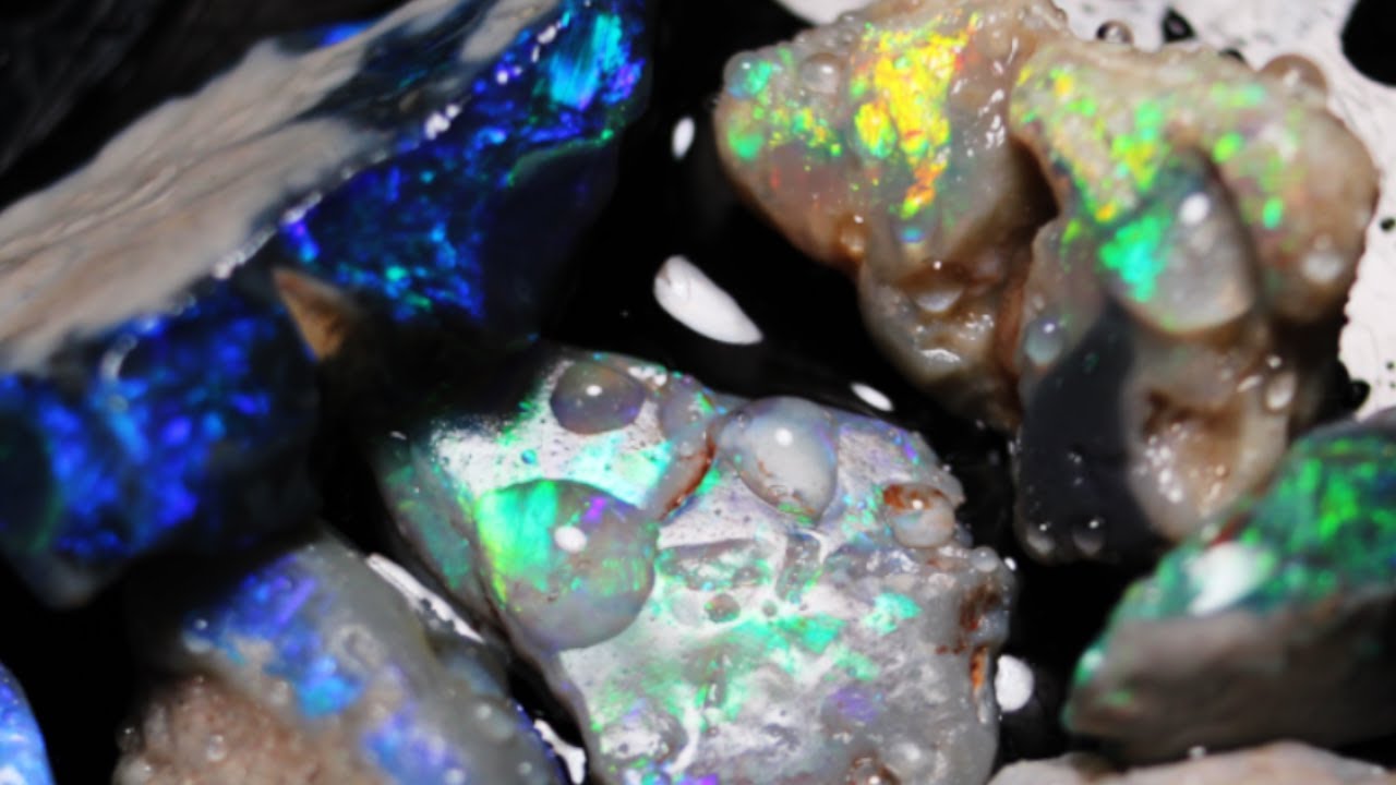 Uncut Gems Black Opal Cutting!