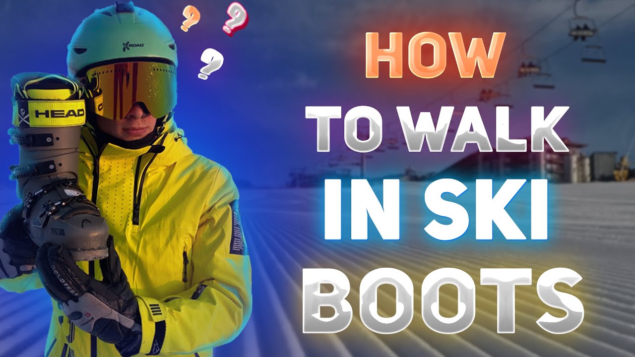 HOW to Walk in SKI Boots? WHY are you doing it WRONG? HOW to Ski? Ski lesson, tip, learning.