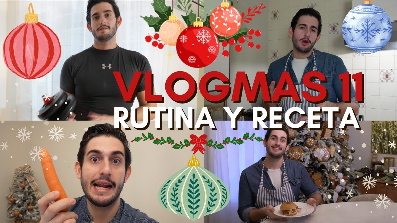 ✅Vlogmas Dia 11: Receta para mi SOLITO + Mi rutina de EJERCICIO en Casa 🏋🏻