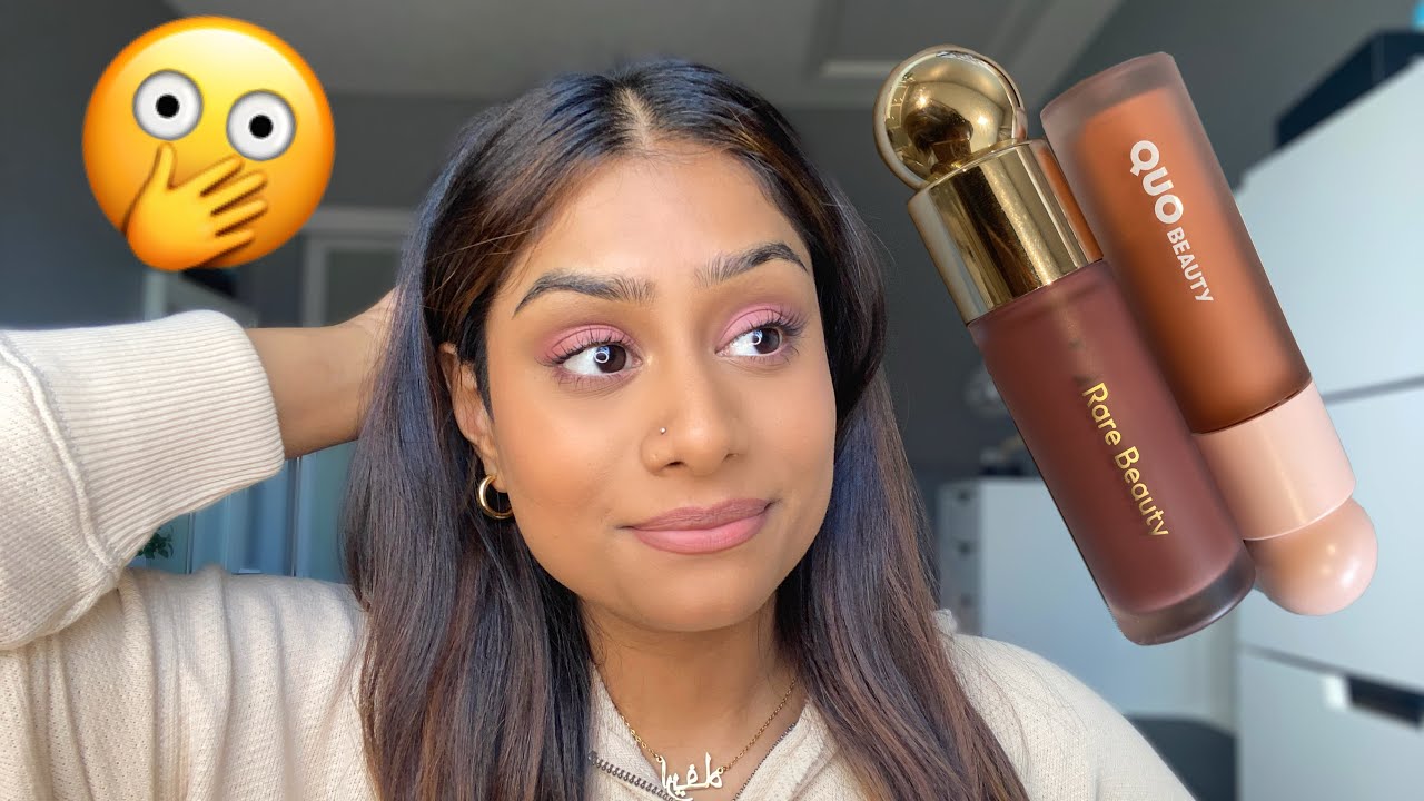 $14 RARE BEAUTY DUPE?! - QUO BEAUTY LIP & CHEEK MUD