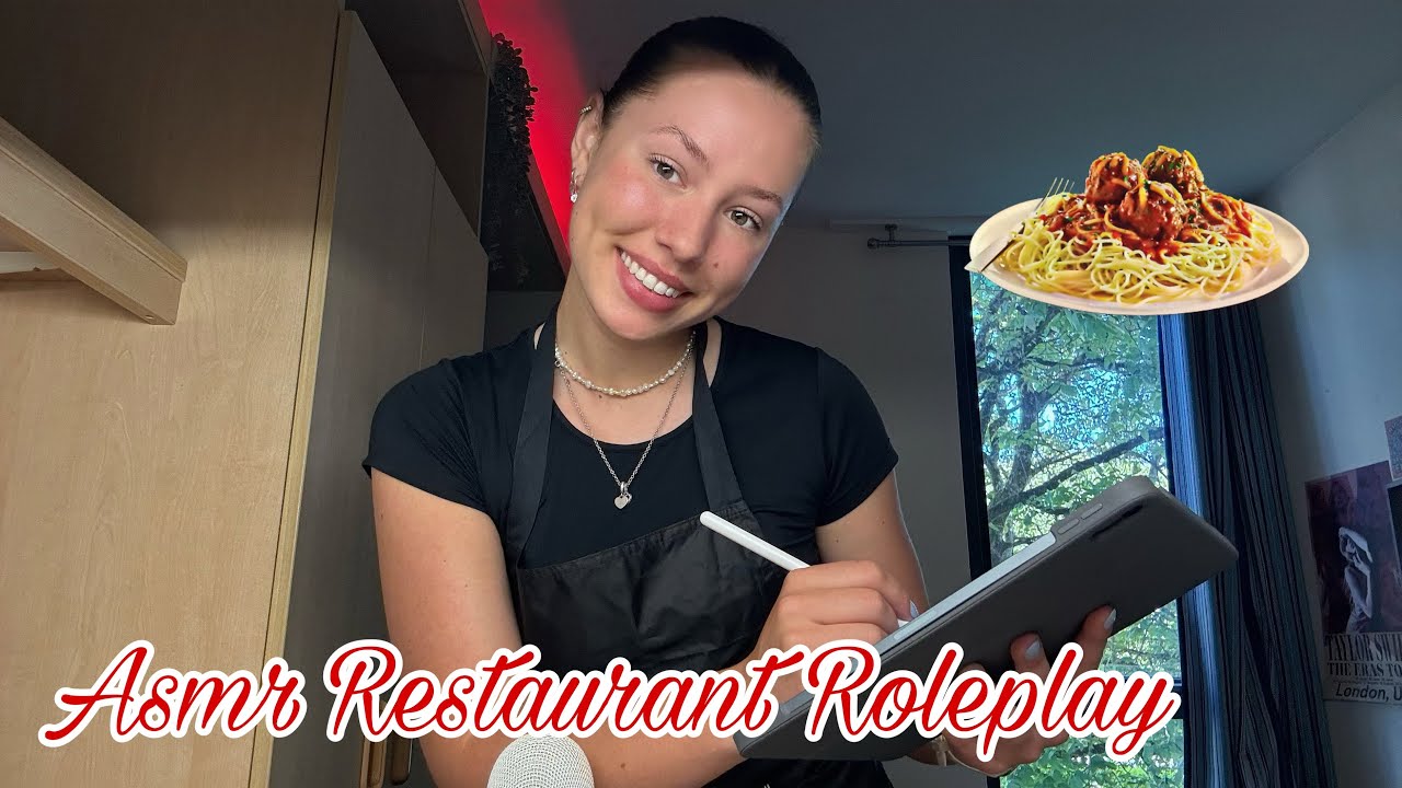 ASMR restaurant waitress roleplay