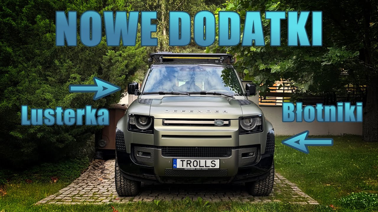 Pierwsza przycierka Defendera i od razu nowe osłony na błotniki, drzwi i lusterka.