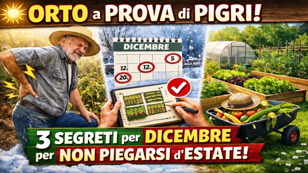 ORTO a PROVA di PIGRI: 3 Segreti per Pianificarlo a Dicembre e Non Piegare la Schiena d'Estate