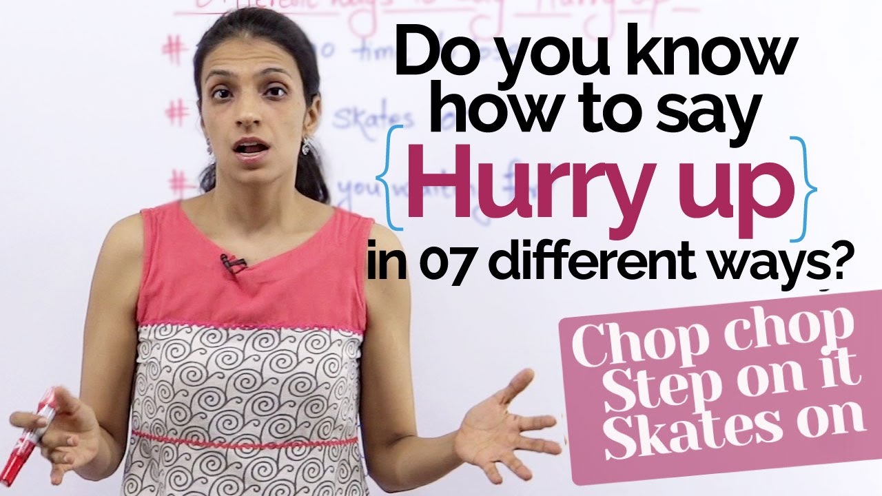 How to say 