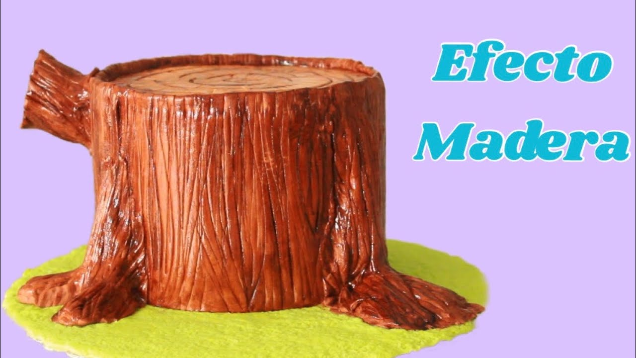 EFECTO DE MADERA EN FONDANT | FIORELLA CAKE