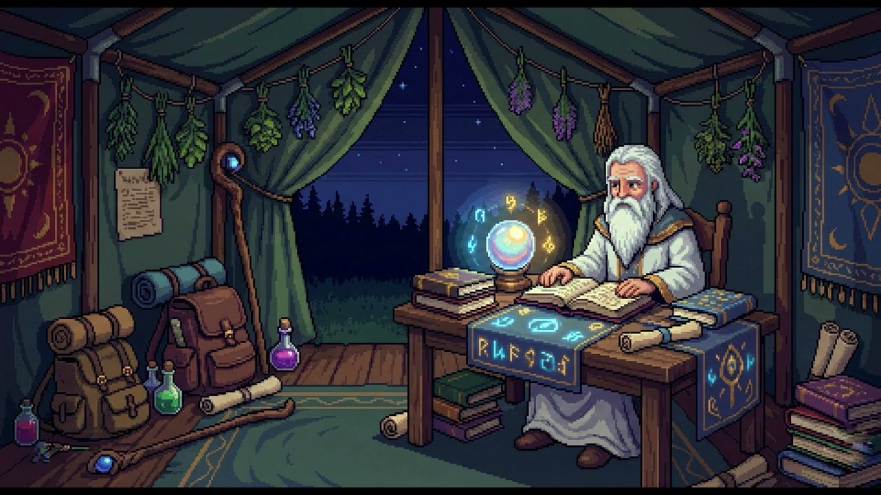 Studying in the Wizard's Tent 🔮 | Magical Lofi Mix