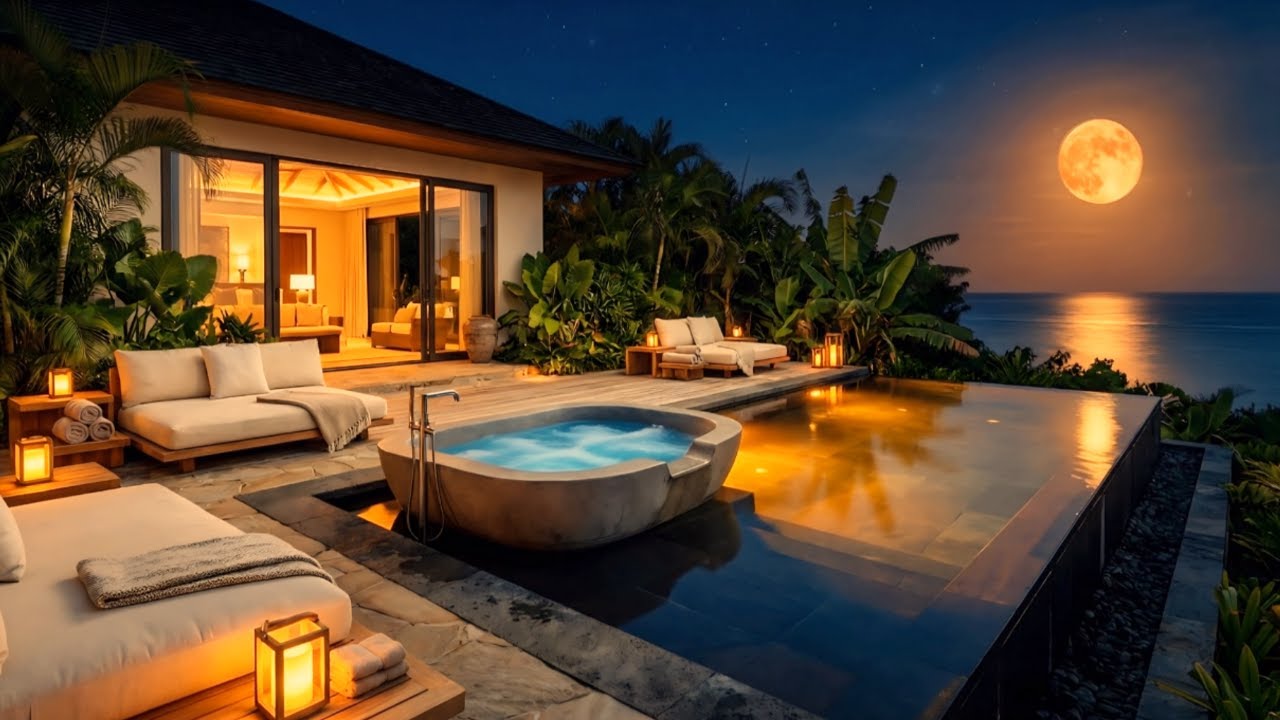 Caribbean Moonlight 🌙 | Smooth Deep Chill Lounge Beats | Relax Evening Unwind - 90min