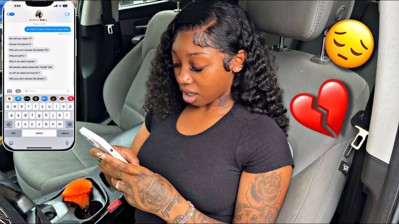 I LEFT MY GIRLFRIEND A “I NEED A BREAK” MESSAGE & IGNORED ALL HER CALLS 💔 *she cried*