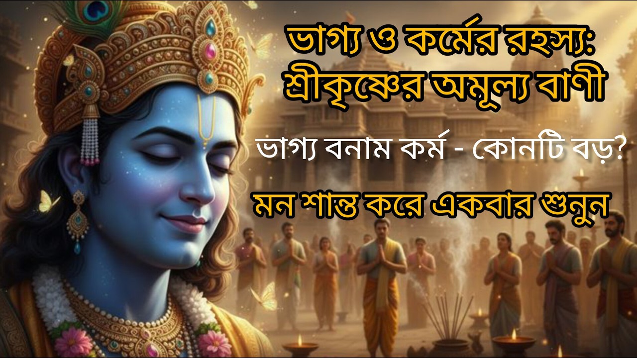 জীবনের কঠিন সময়ে শ্রীকৃষ্ণের এই কথাগুলো আপনার মন বদলে দেবে!