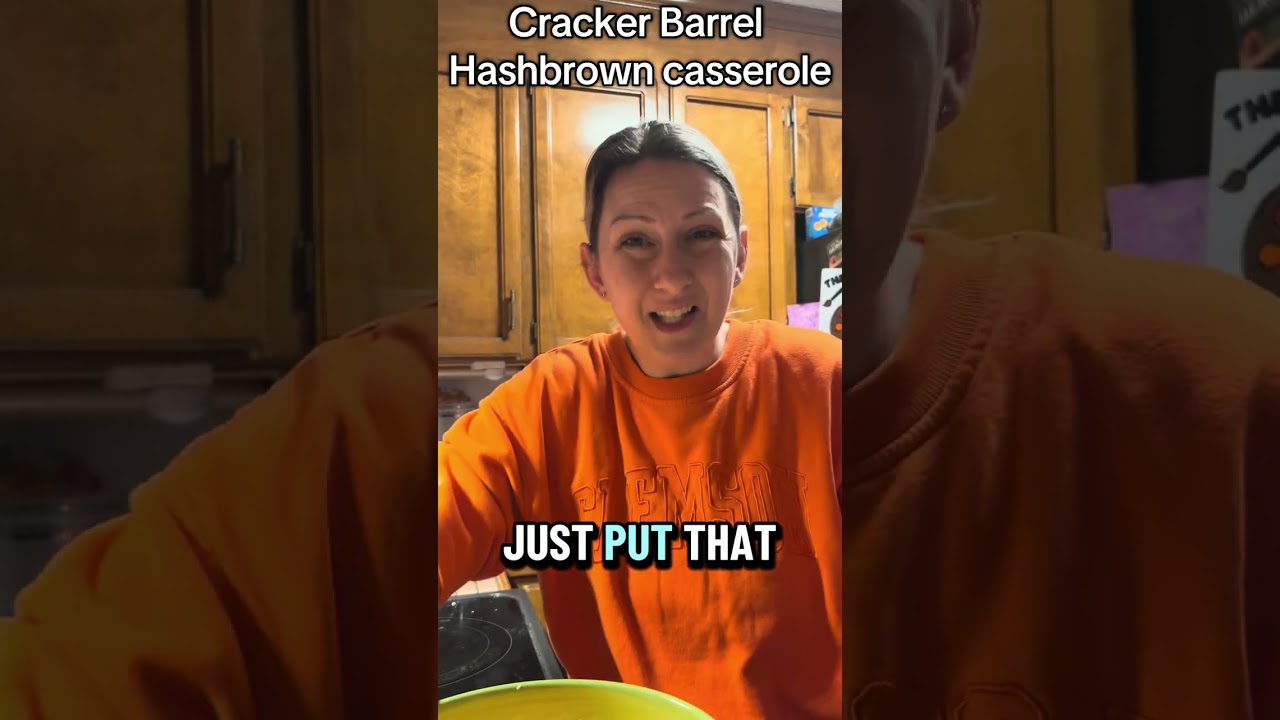 Let’s make copycat Cracker Barrel hashbrown casserole! This is delicious!