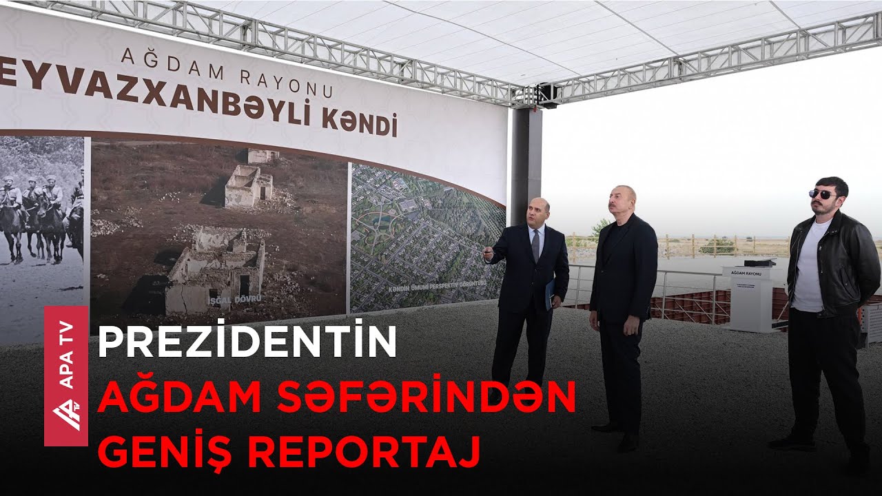 Prezident İlham Əliyev Ağdamda bir neçə açılış və təməlqoyma mərasimlərində iştirak edib – APA TV