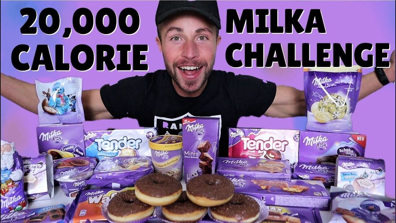 20,000 CALORIE MILKA CHOCOLATE ONLY | CHEAT DAY CHALLENGE