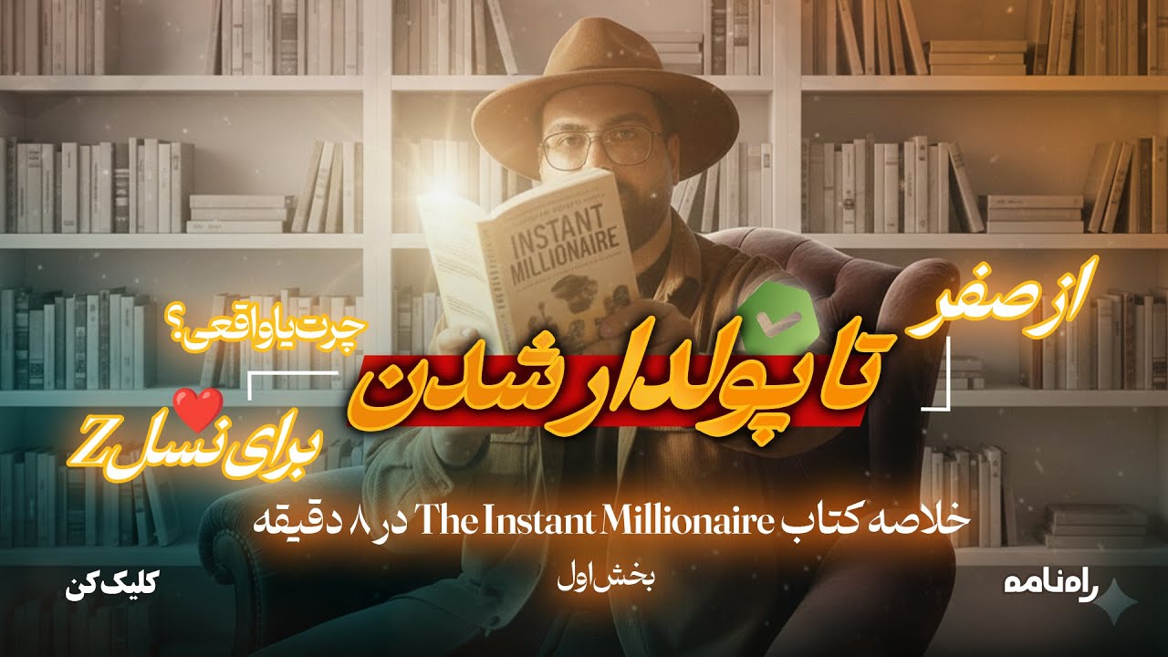 چرا کتاب The Instant Millionaire بهترین راهنامه پول برای نسل Z ایرانه؟