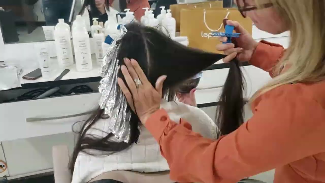 Técnica de mechas flash triangular – Técnica de Iluminação de Mechas - Mechas contorno iluminada.