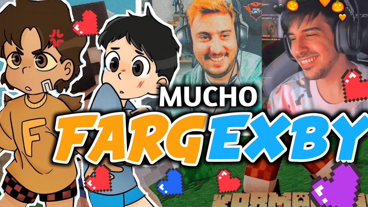 🧡 MOMENTOS FARGEXBY 💙 MEJORES MOMENTOS Fargan y Alexby en Among Us, Minecraft y Fall Guys 🦉👮‍♂️