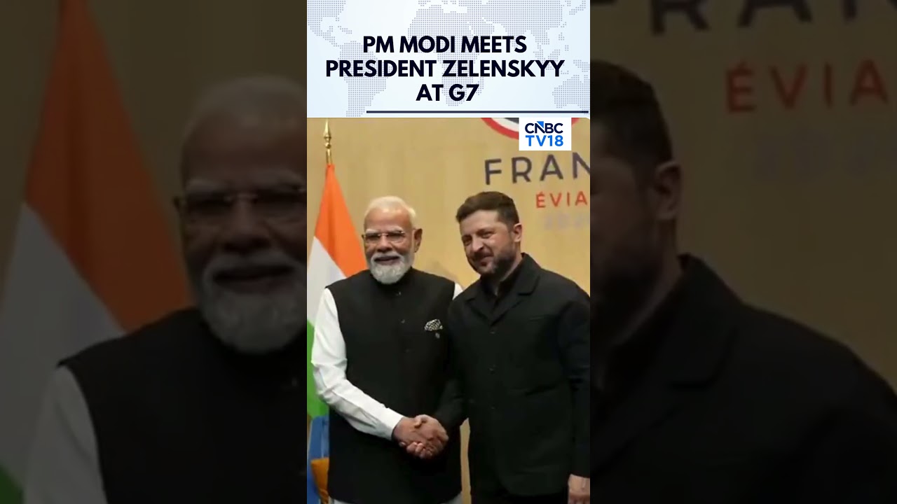 PM Modi Meets Zelenskyy At G7 Summit In Evian, France; Bilateral Talks Held On Ukraine War & Peace |