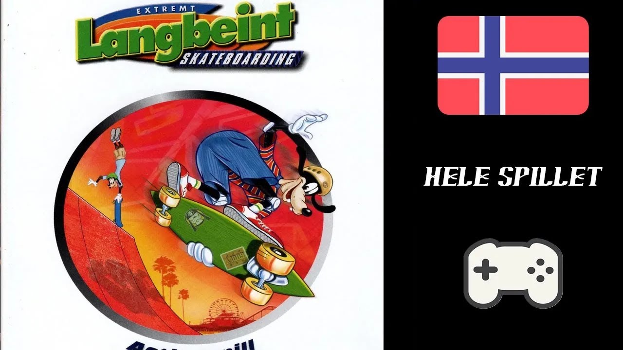 [HD] Disneys Ekstremt Langbeint Skateboarding (2001) - PC - Norsk tale