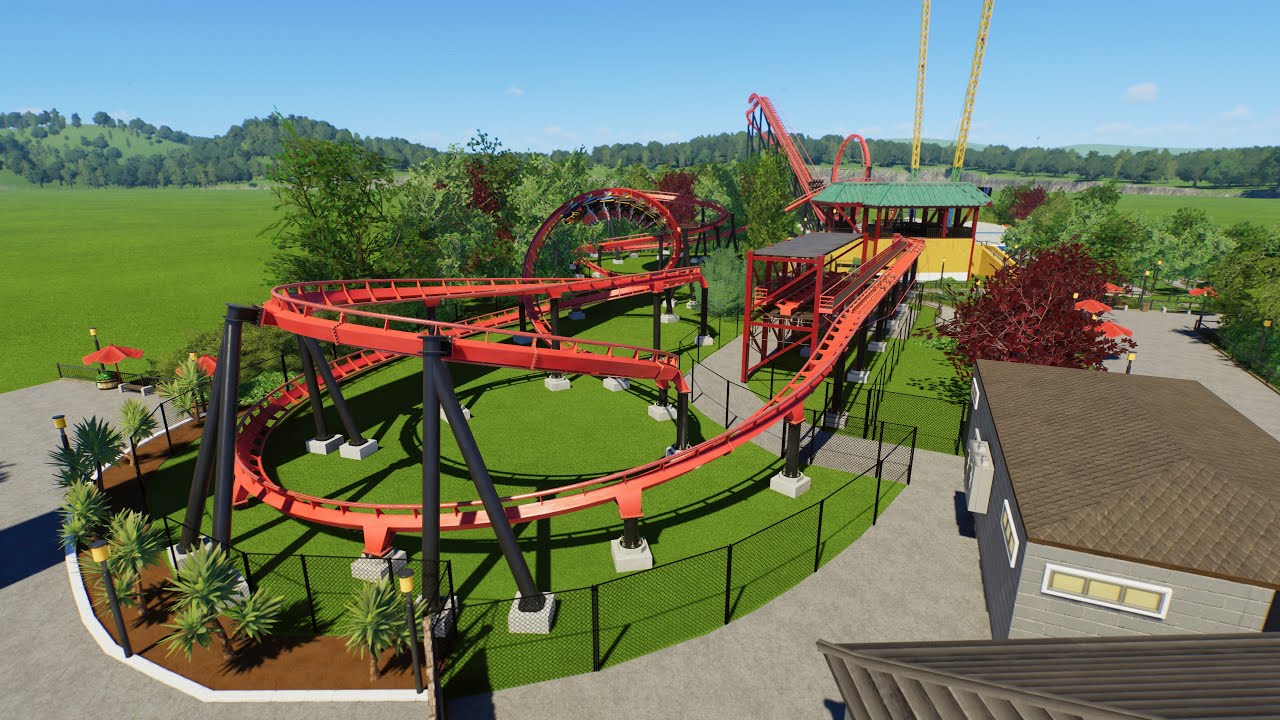 Vortex Carowinds Recreation Planet Coaster 2 POV