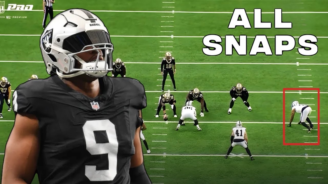 Raiders Tape: EVERY Tyree Wilson Snap NFL ALL 22