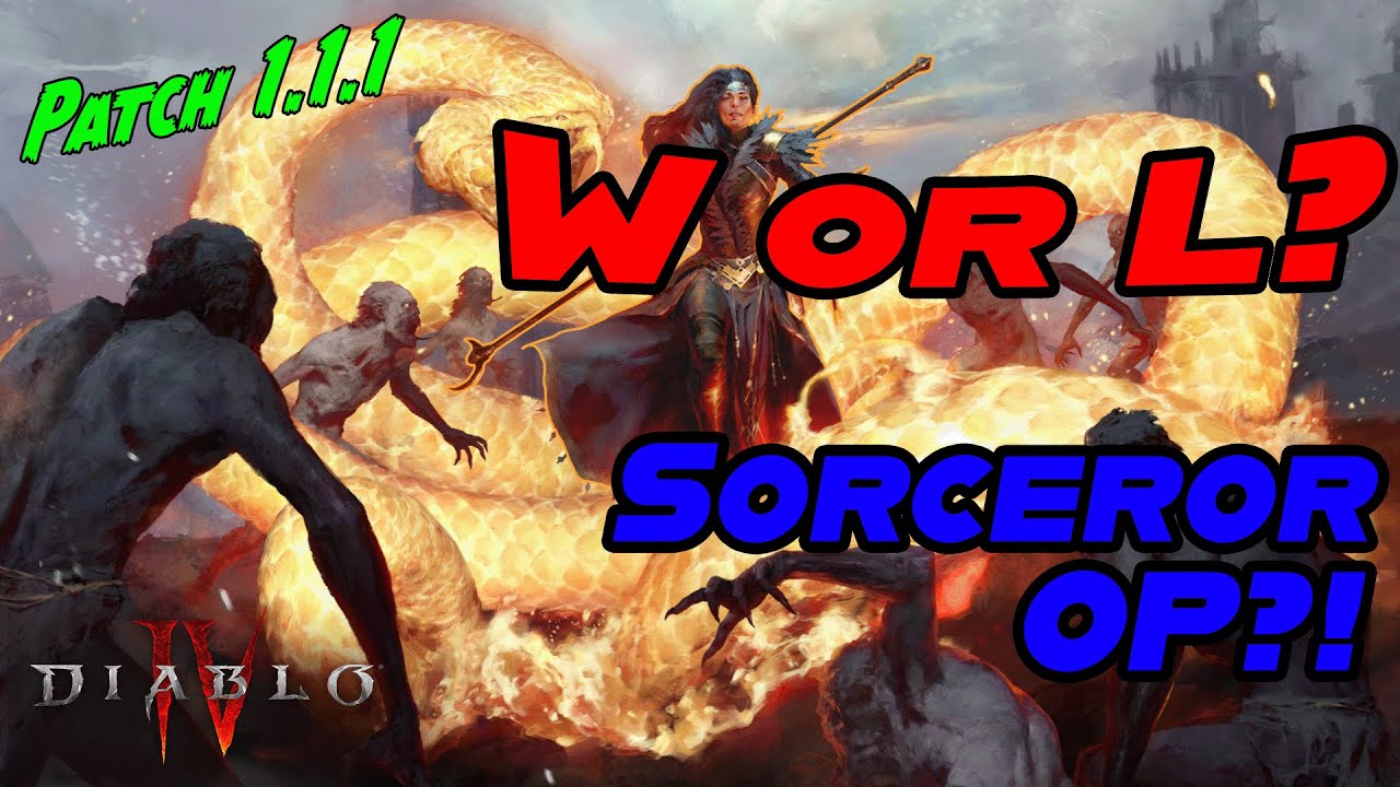 Diablo 4 Patch 1.1.1 MY THOUGHTS! Sorceror BROKEN?! Barbarian Fixed?