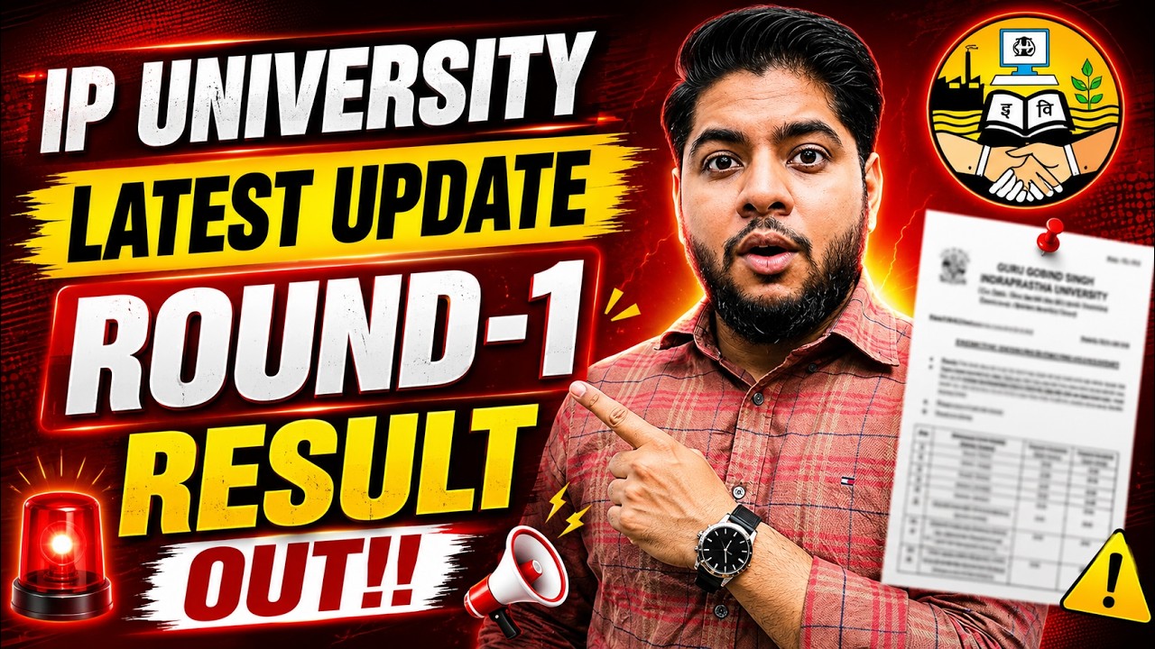 IP University Round -1 Result Out !! (6 Courses) Online Counselling GGSIPU 2026