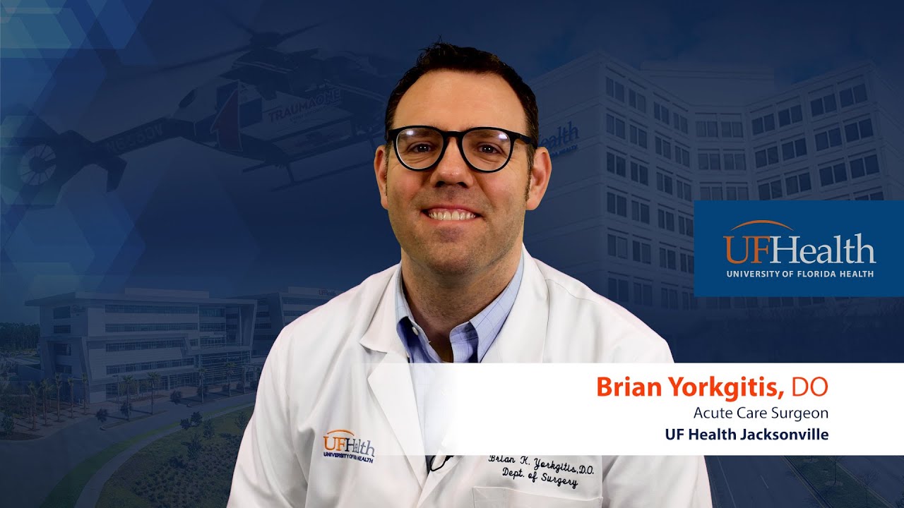 Meet Dr. Brian Yorkgitis, acute care surgeon at UF Health Jacksonville
