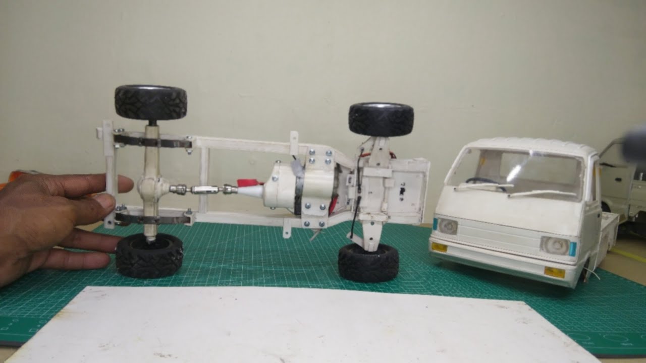 MEMBUAT GEARBOX WPL D12 BAHAN PIPA PVC