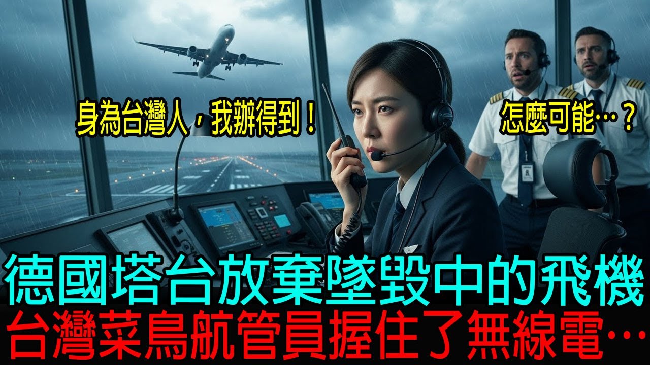 [海外感人故事]   空難前一分鐘倒數，德國塔台絕望放棄！遭全場輕視的—台灣新手飛行員，創造了奇蹟… ｜感人的故事｜有聲書｜AI故事