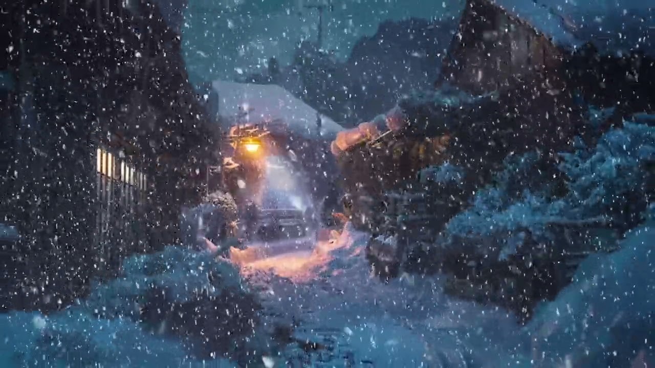 Winter Storm Blizzard Sounds ❄️ Heavy Wind and Snowfall Ambience for Sleep and Study