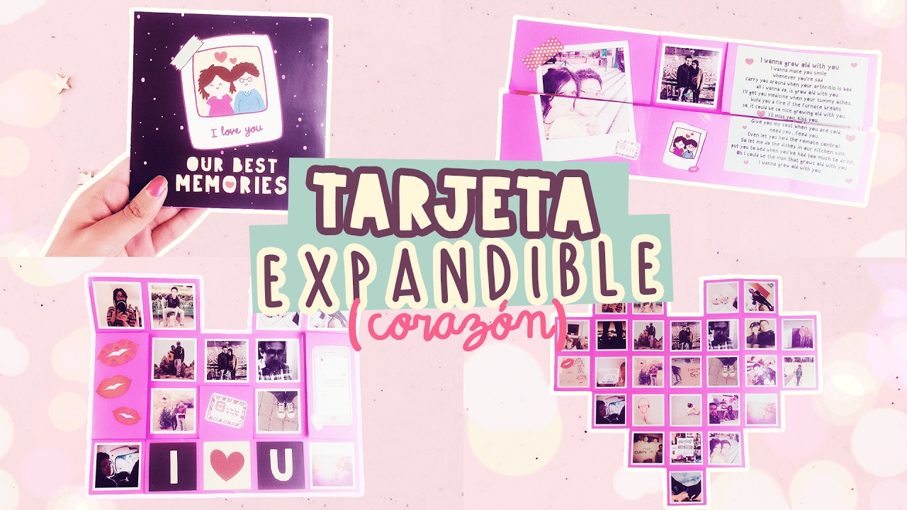 SUPER TARJETA EXPANDIBLE| MURAL DE FOTOS ¡INCREIBLE! |#SanValentín| COOKIES IN THE SKY