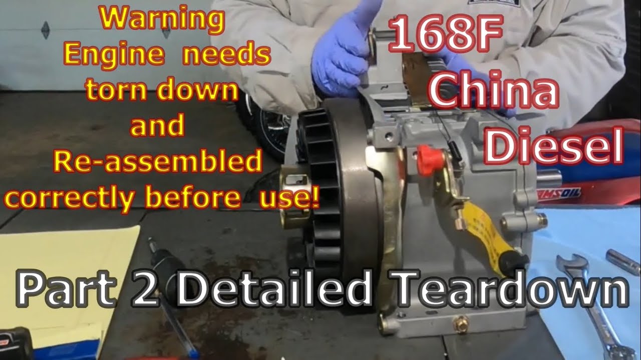 168F Small Diesel Engine Prepping for Real Use! Detailed teardown part 2.