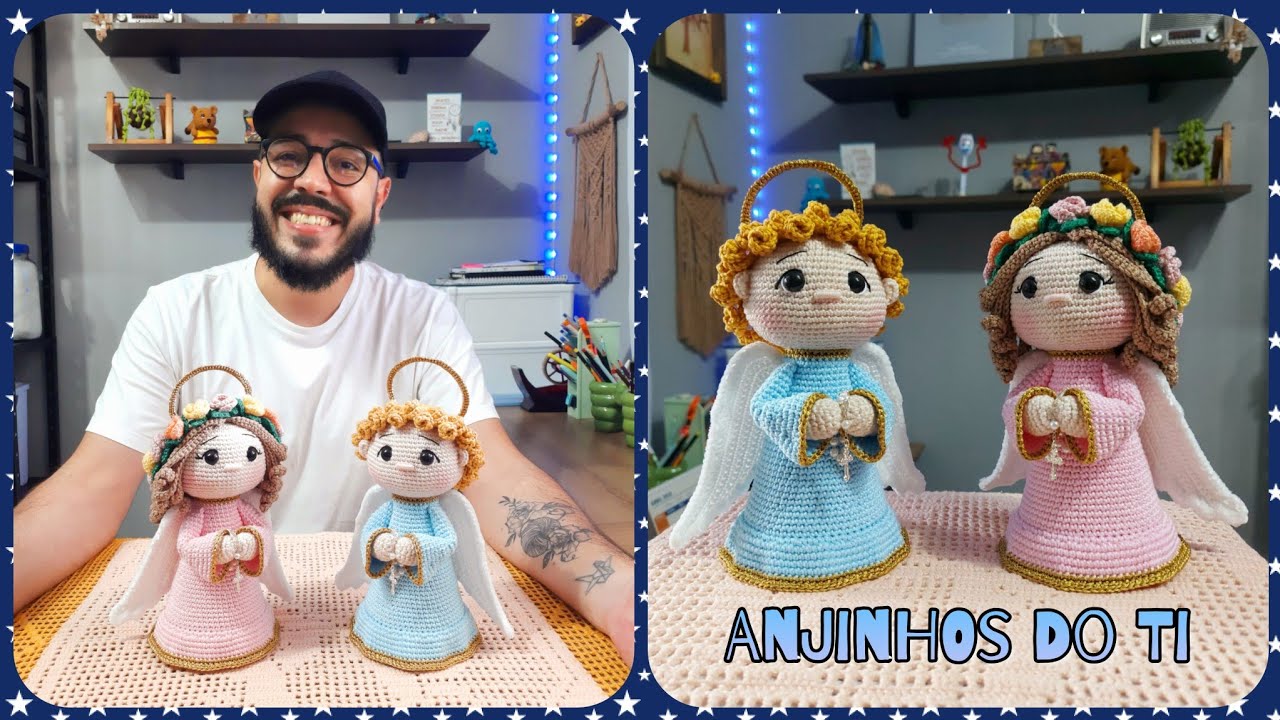 Apresentando A Coleção Anjinhos Do Ti - Anjinhos Amigurumi - Tiago Amigurumi