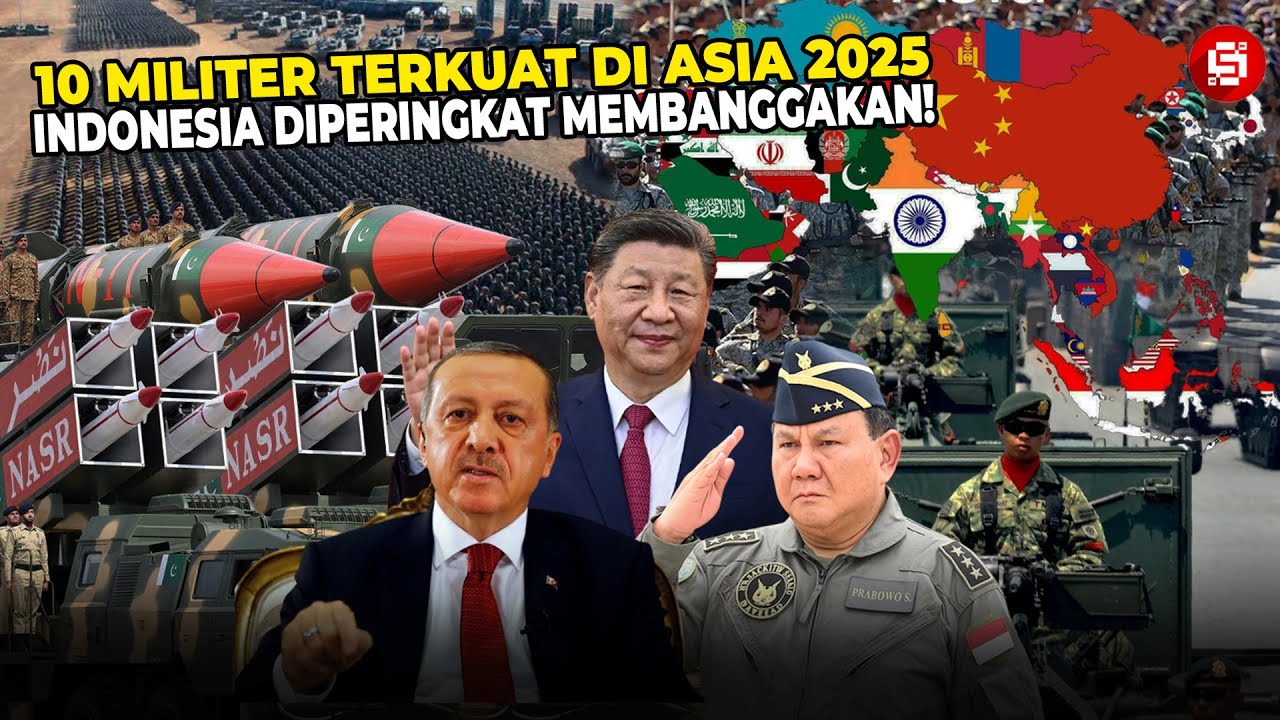 PRABOWO BIKIN BANGGA INDONESIA! Inilah Kekuatan Militer Asia 2025, TNI Masuk 10 Besar!