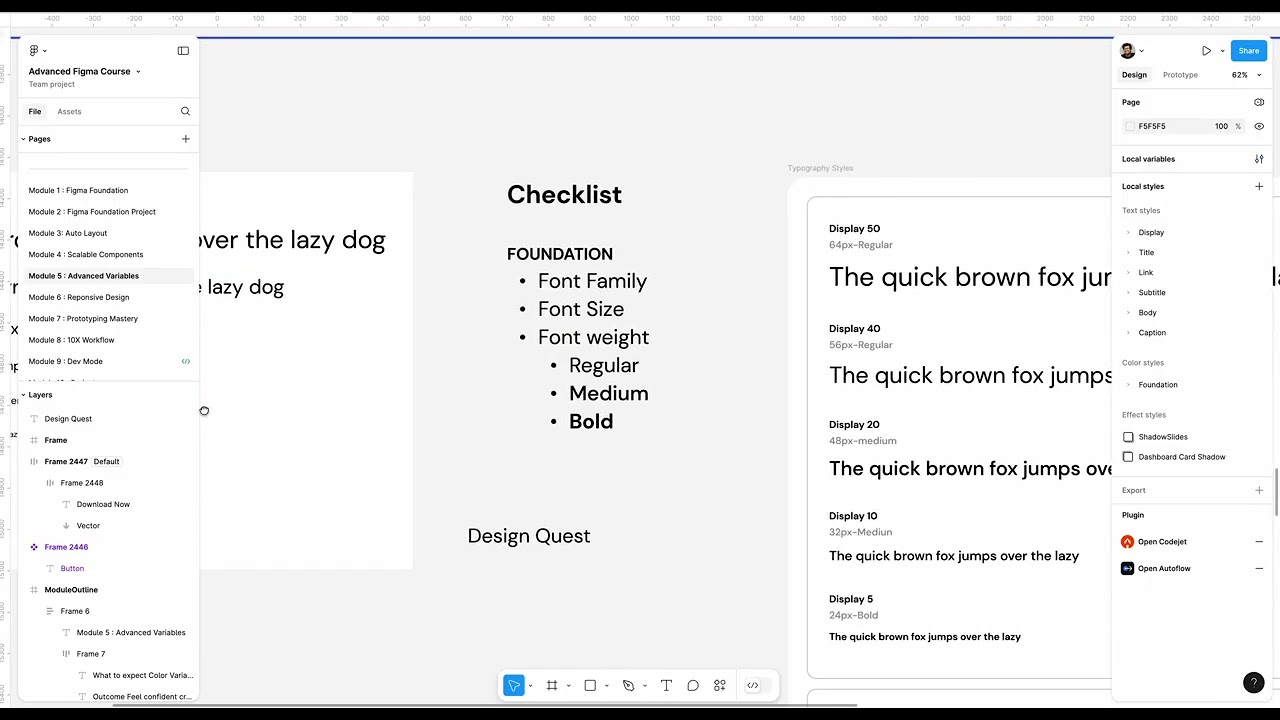 Complete Figma Course: Typography Variables