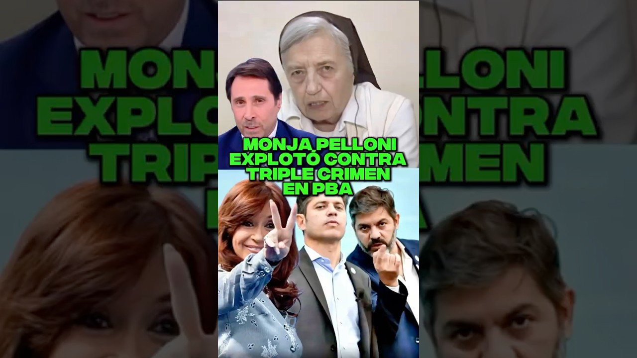 MONJA  PELLONI EXPLOT&Oacute; CONTRA TRIPLE CRIMEN EN PBA #milei #javiermilei