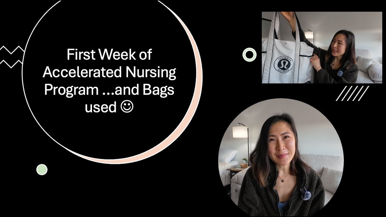First Week of Nursing School | Accelerated Master's Program | Lululemon & BagSmart School Bags