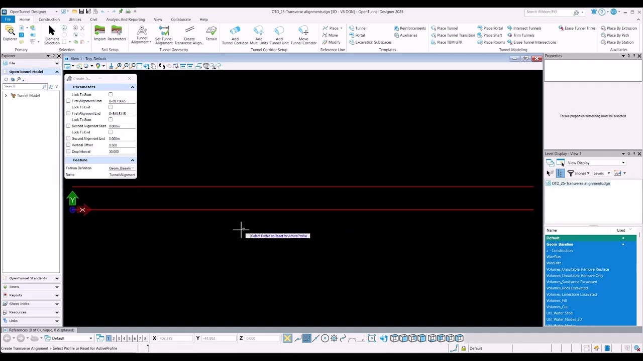 01 Create transverse alignments
