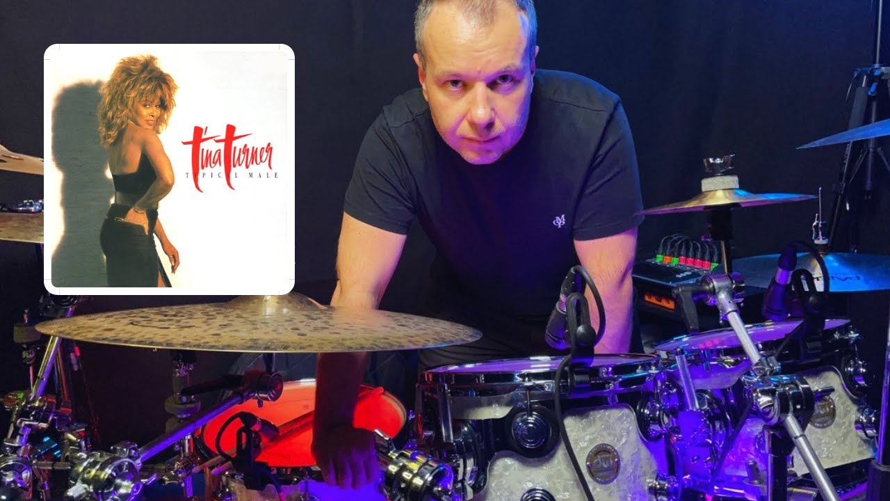 TINA TURNER - Typical Male / by pavelRAK  drumcover (my new DW Collectors kit)
