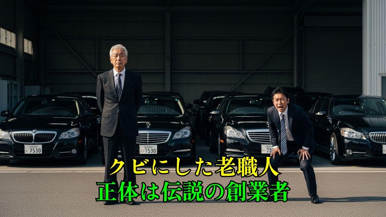 クビにした老職人の正体…翌日、黒塗りの高級車10台が会社を包囲！課長の末路