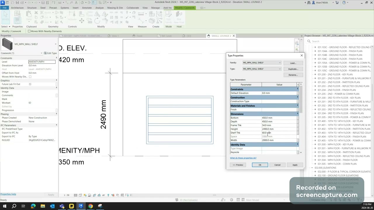 Revit | Family | Casework