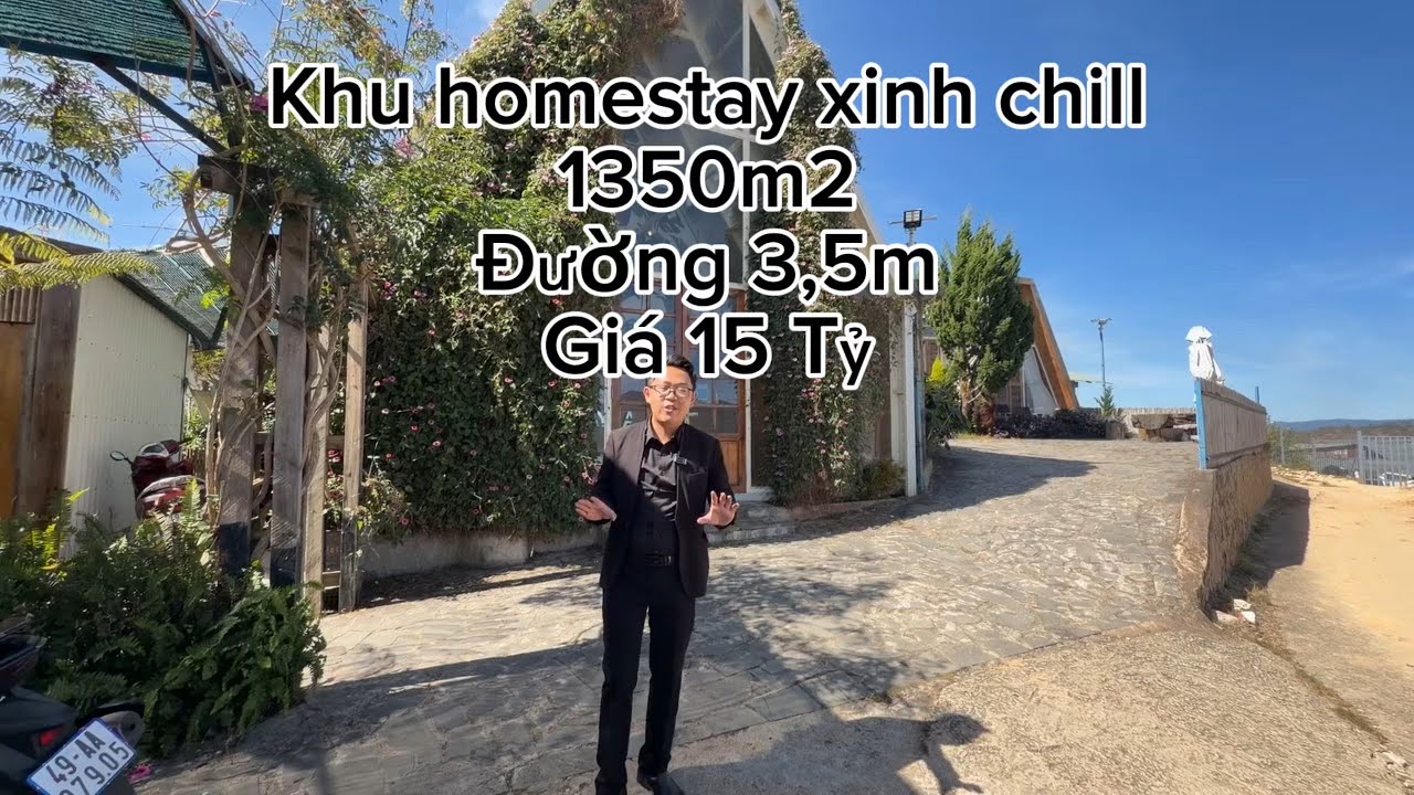Khu Homestay 1350m2 xinh yêu tại Đà Lạt. 15 Tỷ
