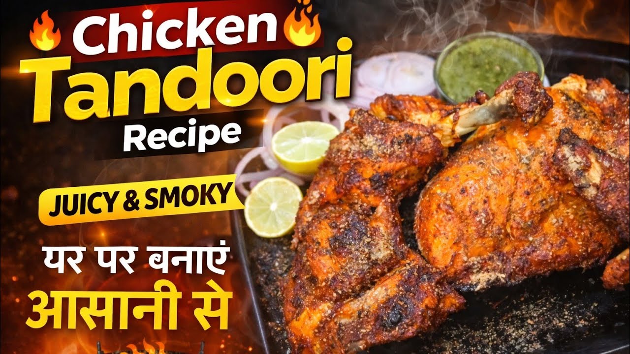 Chicken Tandoori Recipe | Easy Restaurant Style Smoky Chicken Juicy Chicken Tandoori | Step by Step 