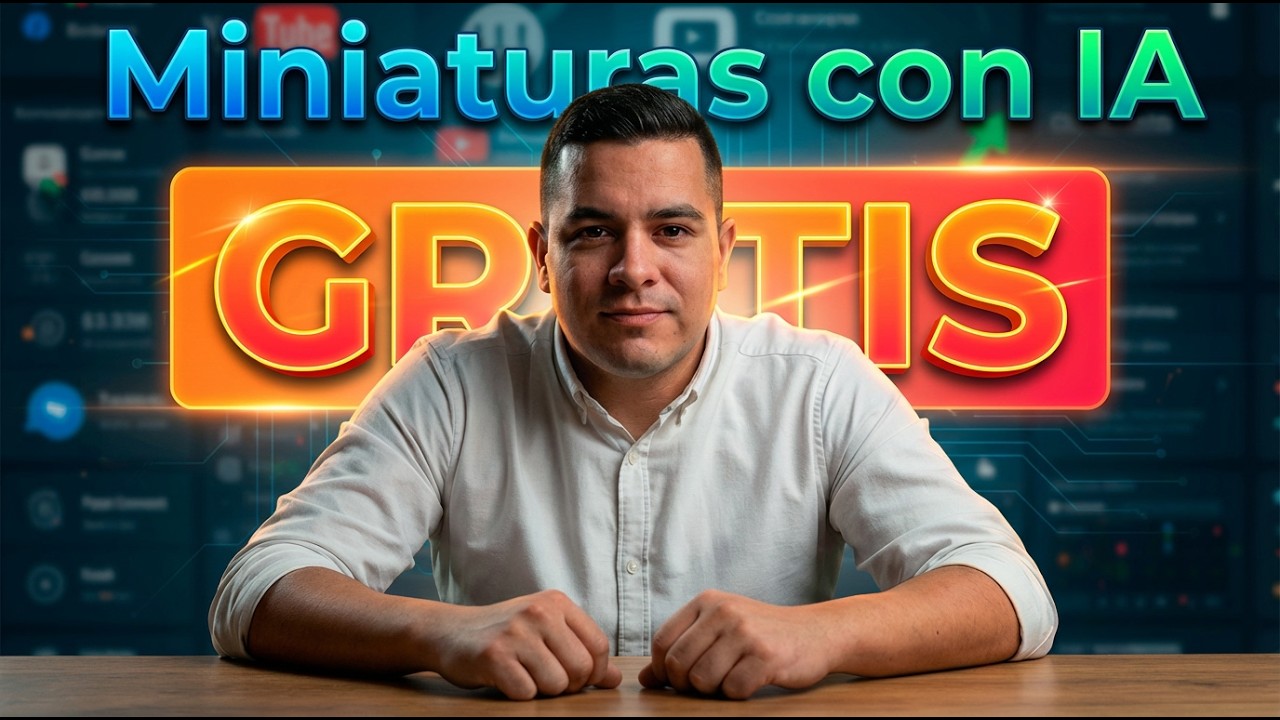 Cómo Crear Miniaturas Para YouTube con IA GRATIS Sin Saber Diseño
