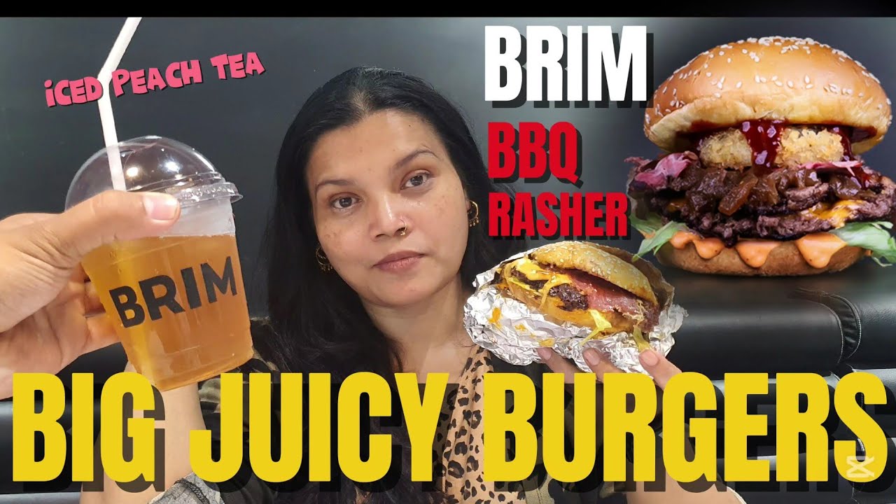 Most Big & Juicy Burgers Of Lahore 😋 | BRIM | Smash Beef Burgers | BBQ Rasher Burger 🍔 | millivlogs