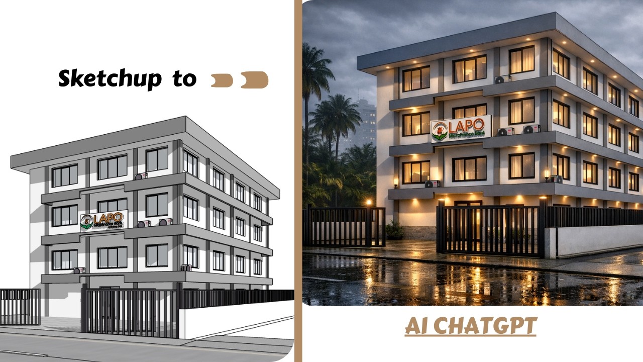 From SketchUp Model to AI Photorealistic Render in Minutes!