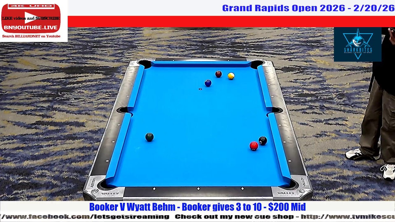 Booker V Wyatt Behn - Booker gives 3 to 10 $ 200 Mid - 2/20/26