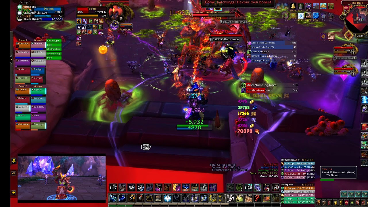 Scarlet Underground vs Hivemind (Mythic) - Elemental Shaman PoV