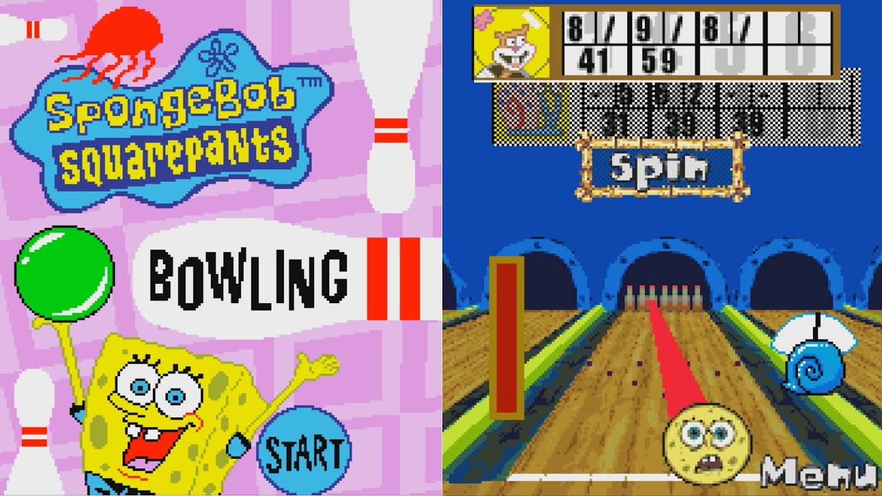 SpongeBob Bowling JAVA ИГРА (THQ Wireless 2004 год) ПОЛНОЕ ПРОХОЖДЕНИЕ